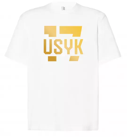 Футболка Оверсайз Usyk Білий фото