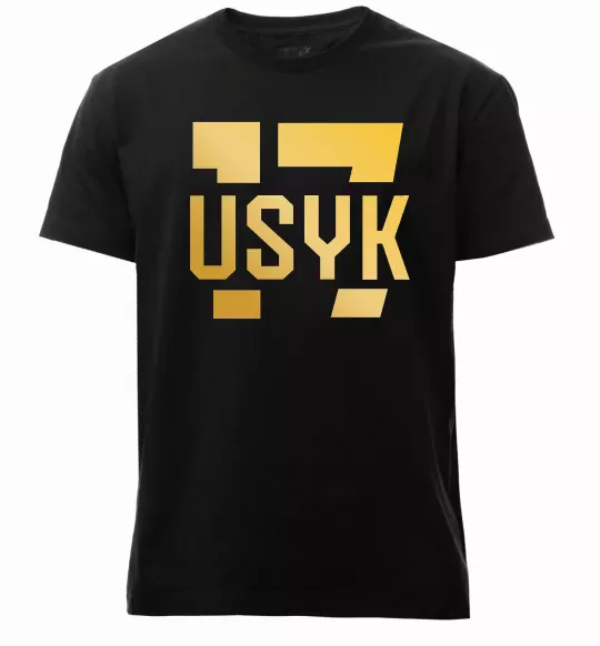 Мужская премиум футболка Usyk Черный фото