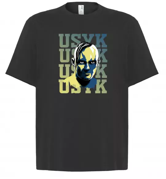 Футболка Оверсайз Usyk art Черный фото