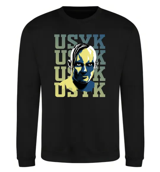 Світшот Usyk art Чорний фото