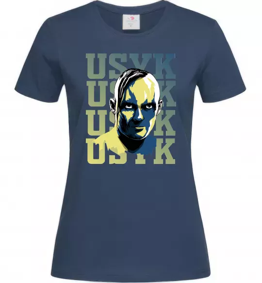 Жіноча футболка Usyk art Темно-синій фото