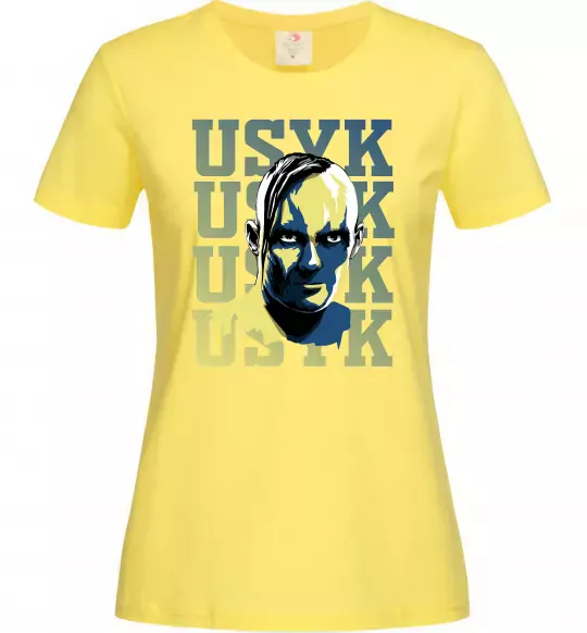 Жіноча футболка Usyk art Лимонний фото
