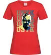 Жіноча футболка Usyk art Червоний Жіноча футболка Usyk art Червоний фото
