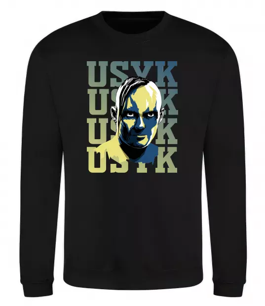 Світшот Usyk art Чорний фото