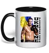 Чашка с цветной ручкой Usyk Ukraine Черный Чашка с цветной ручкой Usyk Ukraine Черный фото