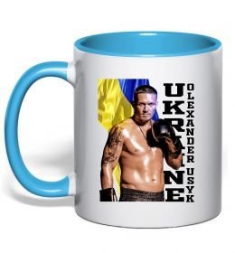 Чашка с цветной ручкой Usyk Ukraine Чашка с цветной ручкой Usyk Ukraine
