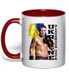 Чашка с цветной ручкой Usyk Ukraine Красный Чашка с цветной ручкой Usyk Ukraine Красный фото