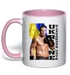 Чашка с цветной ручкой Usyk Ukraine Нежно розовый Чашка с цветной ручкой Usyk Ukraine Нежно розовый фото