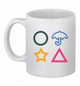 Чашка керамическая Гра в кальмара фігури Чашка керамическая Гра в кальмара фігури