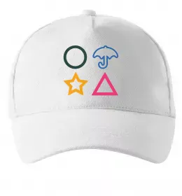 Кепка Гра в кальмара фігури Білий фото