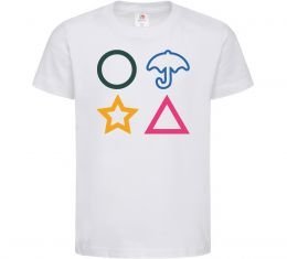 Детская футболка Гра в кальмара фігури