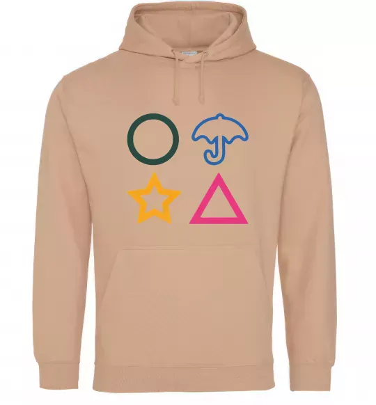 Жіноча толстовка (худі) Гра в кальмара фігури Пісочний фото