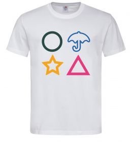 Мужская футболка Гра в кальмара фігури Мужская футболка Гра в кальмара фігури