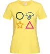 Жіноча футболка Гра в кальмара фігури Лимонний фото