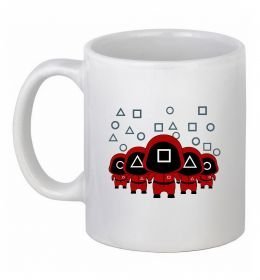 Чашка керамическая Гра в кальмара солдати