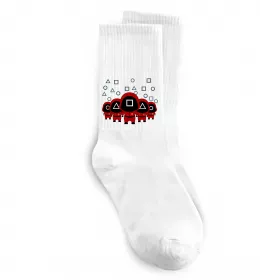 Носки Гра в кальмара солдати Белый фото