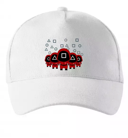 Кепка Гра в кальмара солдати Белый фото