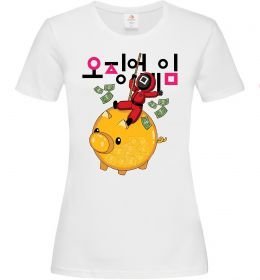 Жіноча футболка Гра в кальмара квадрат скарбничка Жіноча футболка Гра в кальмара квадрат скарбничка