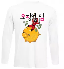 Лонгслив Squid game Белый фото