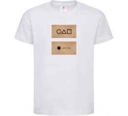 Детская футболка Гра в кальмара візитка Детская футболка Гра в кальмара візитка