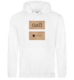 Мужская толстовка (худи) Гра в кальмара візитка