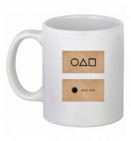 Чашка керамическая Гра в кальмара візитка Чашка керамическая Гра в кальмара візитка