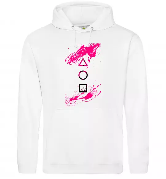 Жіноча толстовка (худі) Гра в кальмара Білий фото