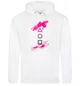 Женская толстовка (худи) Squid game 222 Белый фото