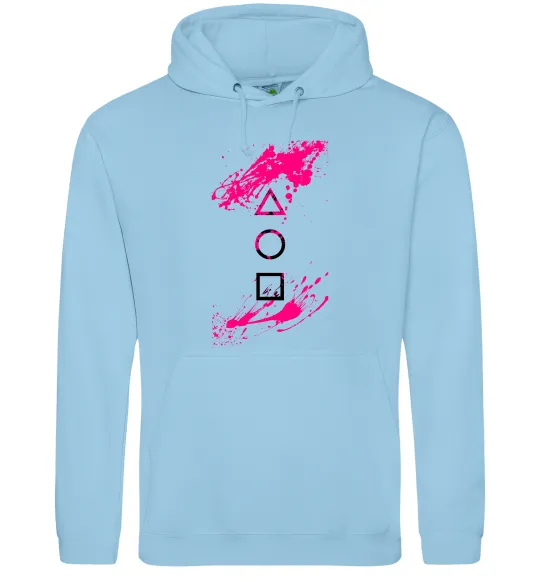 Женская толстовка (худи) Гра в кальмара Голубой фото