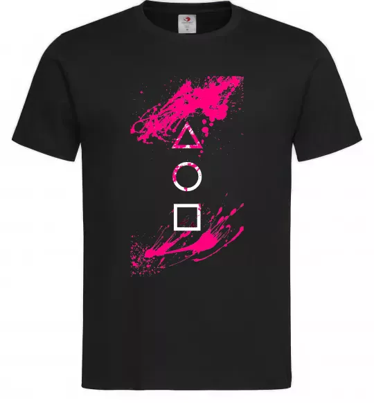 Чоловіча футболка Гра в кальмара Чорний фото