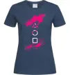 Жіноча футболка Гра в кальмара Темно-синій фото