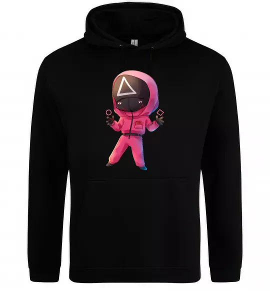 Женская толстовка (худи) Squid game трикутник Черный фото