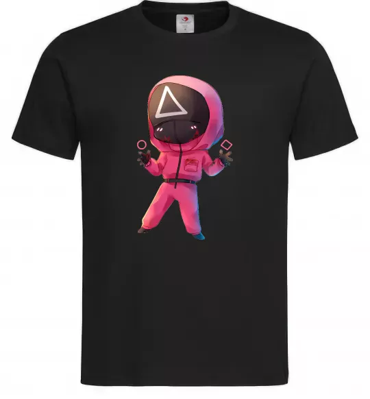 Чоловіча футболка Squid game трикутник Чорний фото