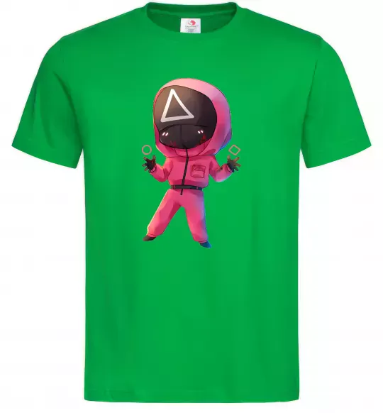 Чоловіча футболка Squid game трикутник Зелений фото