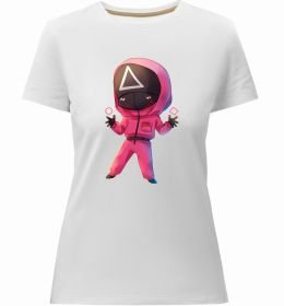 Жіноча преміум футболка Squid game трикутник