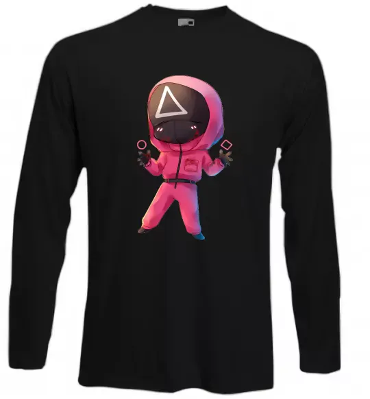 Лонгслив Squid game трикутник Черный фото
