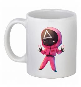 Чашка керамическая Squid game трикутник