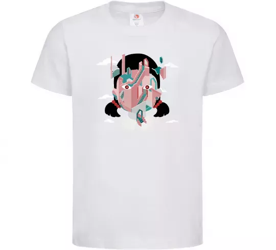 Детская футболка Squid game сходи Белый фото