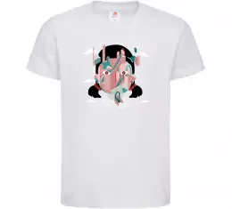 Детская футболка Squid game сходи Белый фото