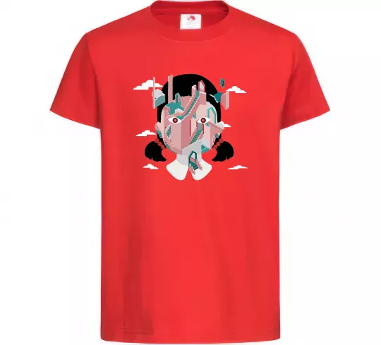 Детская футболка Squid game сходи Красный фото