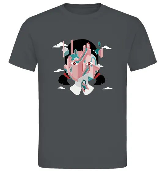 Чоловіча футболка Squid game сходи Графіт фото