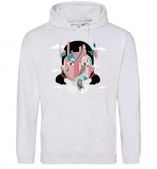 Женская толстовка (худи) Squid game сходи Серый меланж фото