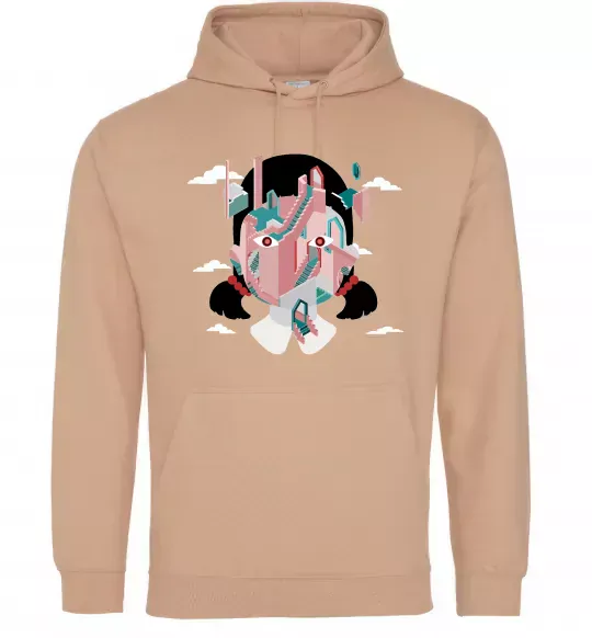 Женская толстовка (худи) Squid game сходи Песочный фото