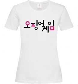 Женская футболка Squid game logo