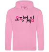 Чоловіча толстовка (худі) Squid game logo Рожевий фото