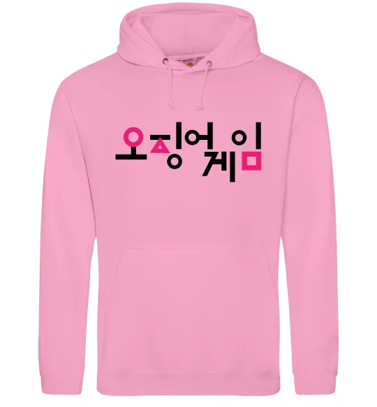 Жіноча толстовка (худі) Squid game logo Рожевий фото