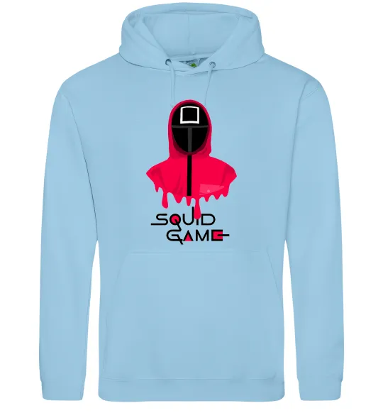 Жіноча толстовка (худі) Squid game квадрат Блакитний фото
