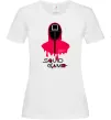 Жіноча футболка Squid game квадрат Білий фото