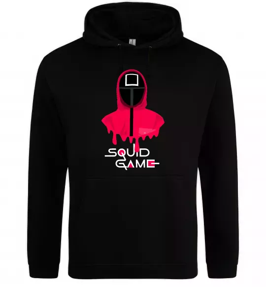 Жіноча толстовка (худі) Squid game квадрат Чорний фото