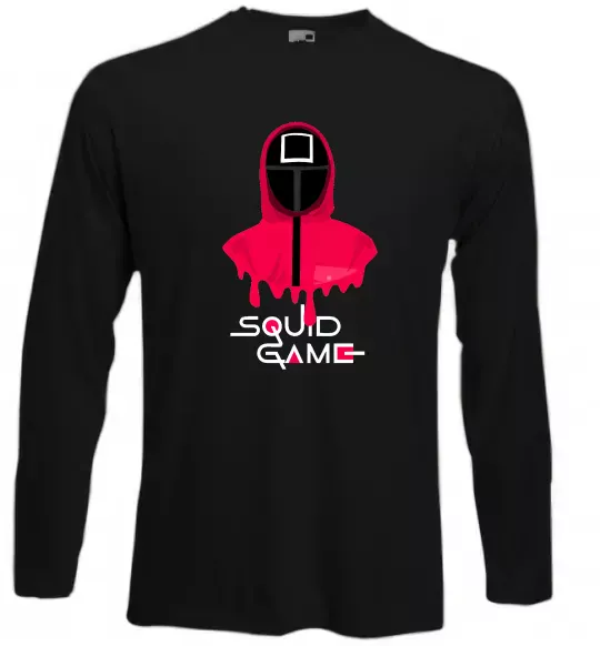 Лонгслив Squid game квадрат Черный фото